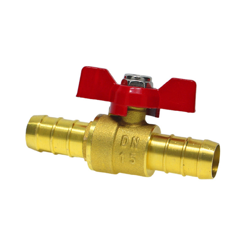 600 Wog Mixing Valve Brass Ball Valve Stop Valve In Four Water Dn 25 With Butterfly Long Handle Silver Color