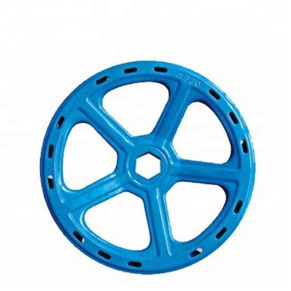 Custom casting ductile iron gate valve parts wheel handle