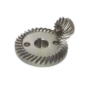 Metal Spiral Bevel Gear Nylon Reduction Transmission Shaft Paper Shredder Parts Helical Crown Pinion Gear