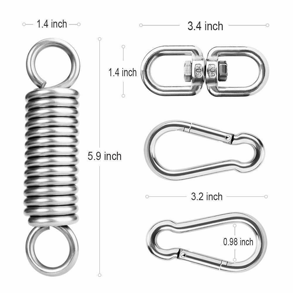 Various Sizes Carabiner Stainless Steel Spring Snap Hook Carabiner 304 Stainless Steel Clips