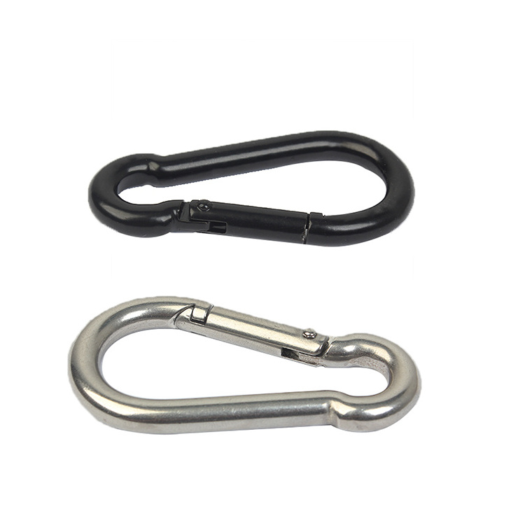 Various Sizes Carabiner Stainless Steel Spring Snap Hook Carabiner 304 Stainless Steel Clips