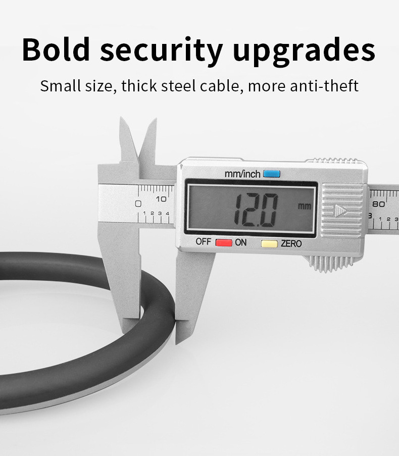 Anti-theft Bike Lock Strong Cycling Lock Smart MTB Road Safety Bike Cable lock