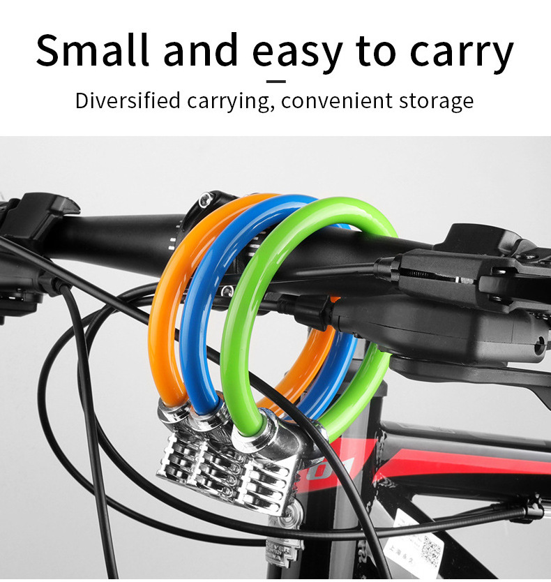 Anti-theft Bike Lock Strong Cycling Lock Smart MTB Road Safety Bike Cable lock