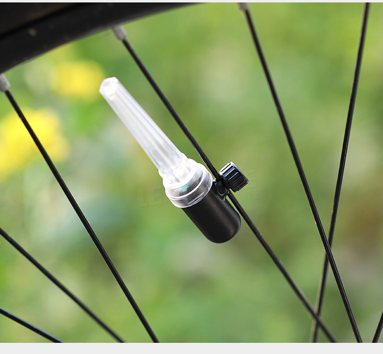 Cycling Bike LED Spoke Light Warning Decoration Lamp Outdoor Bike Bicycle Wheel Lights for Tire Valve Stem Caps