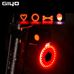 Creative Bicycle Taillight Bicycle LED Flashlight Warning Rear Lamp For Mountain Bike Heart Round Alien Shape