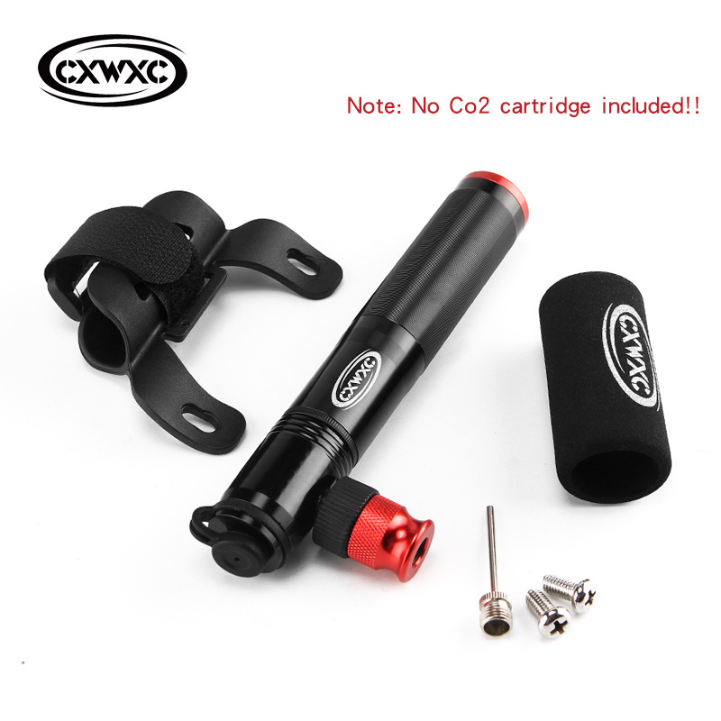 CO2 Nitrogen Inflator Hand Pump Mini Portable Bike Pump Valve Adapter Air Inflator Bicycle Pump