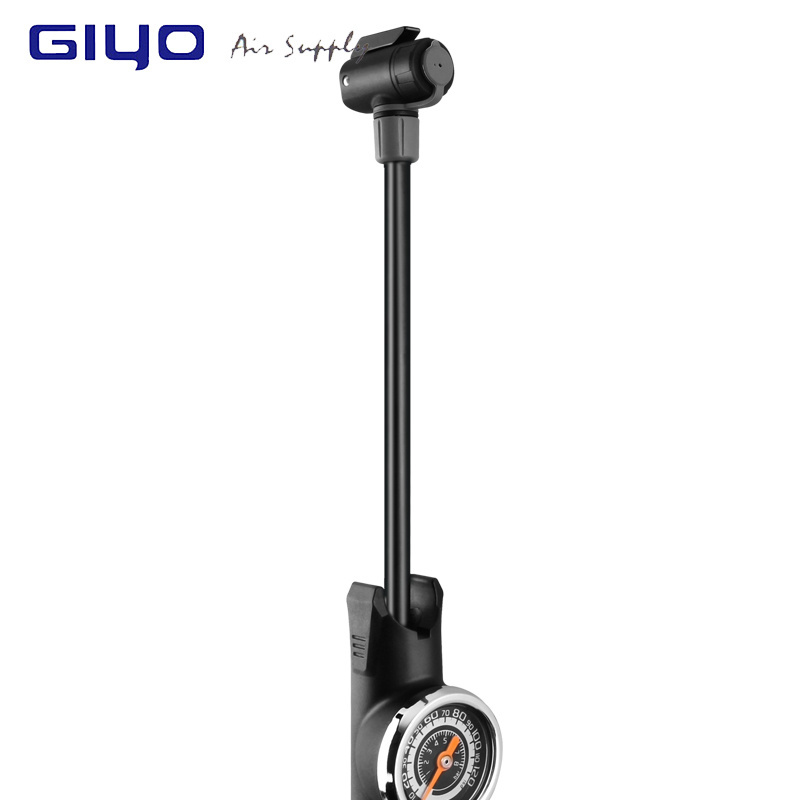 GIYO Bicycle Pumps High Pressure Hand Pump With Gauge Ball Needle Tire Inflator Air Bike Bicycle Pump