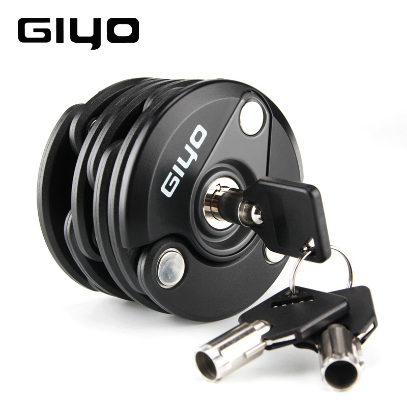 GIYO Anti Theft Folding Bicycle Lock MTB Road Chain Cable Bicycle Padlock Bike Lock