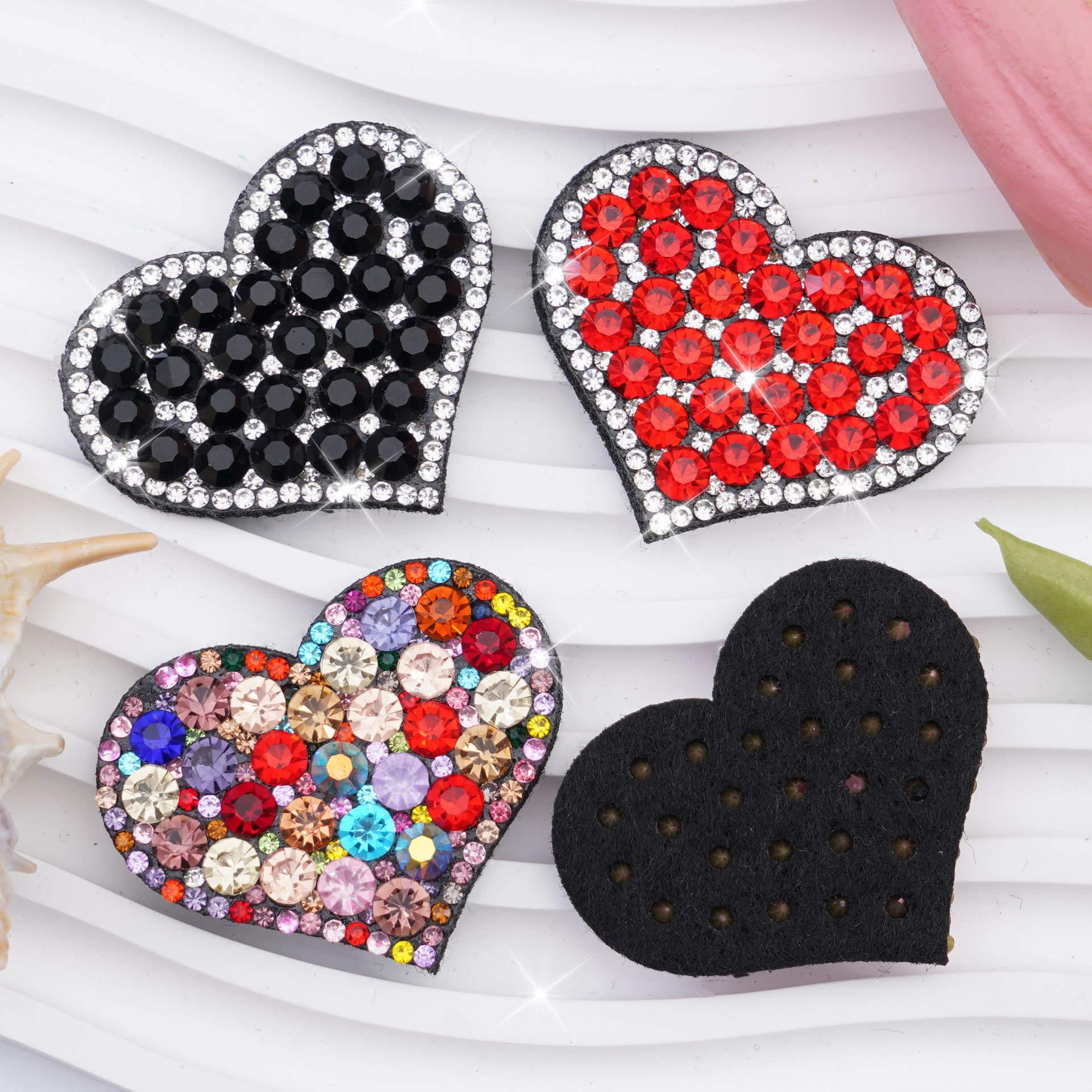 High Quality Custom Rhinestone Mesh Fabric Heat Transfer Low MOQ for Shoes Nail Art Bags Garments