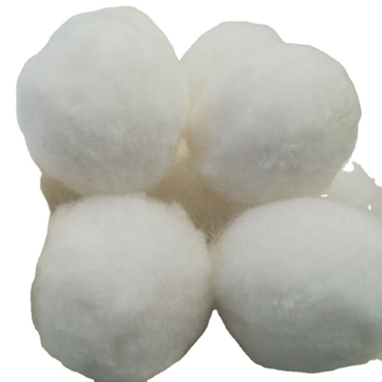 Clarifiers/swimming pool polyester filter media fiber balls adsorption sand