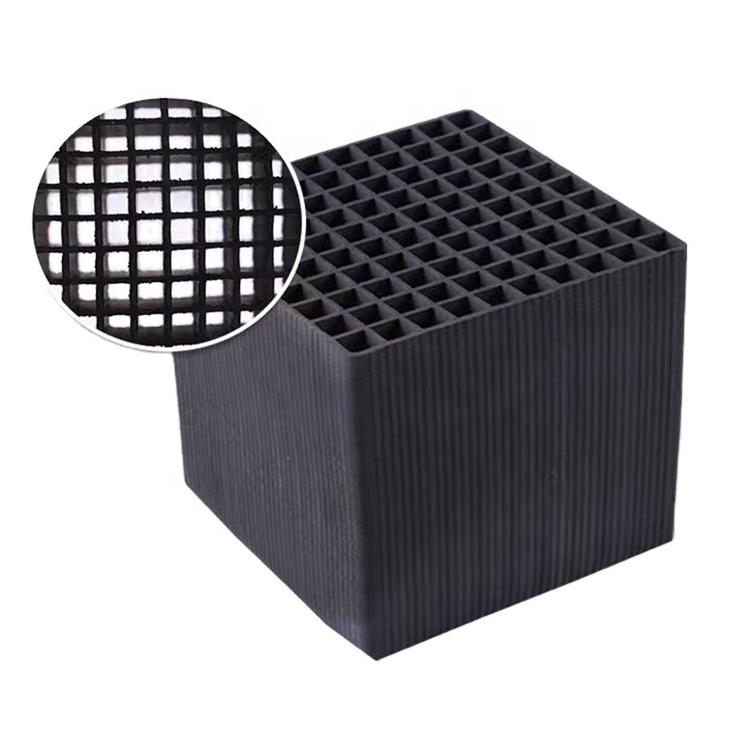 Odor Elimination Cube Shape Honeycomb Activated Carbon For H2S Removal honeycomb activated carbon