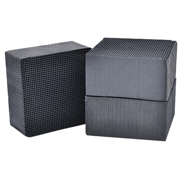 Odor Elimination Cube Shape Honeycomb Activated Carbon For H2S Removal honeycomb activated carbon