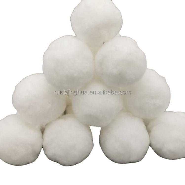 Clarifiers/swimming pool polyester filter media fiber balls adsorption sand