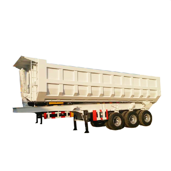 High-strength steel 60 tons side dump truck three-axis hydraulic cylinder dump trailer carrier trailer sales