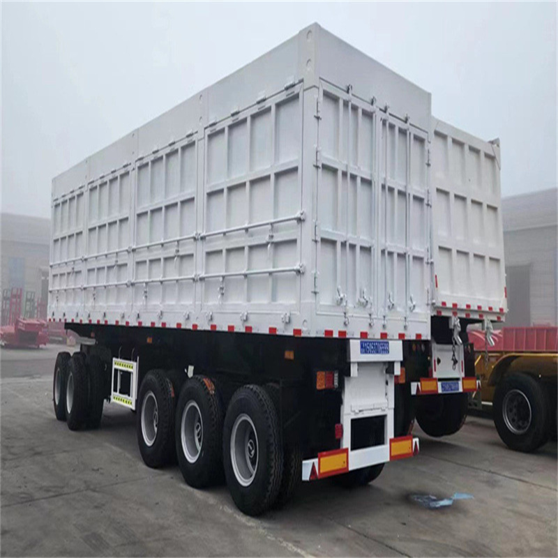 Hot 7x5 single-axis agricultural dump tilting practical trailer after rollover can be added guardrail