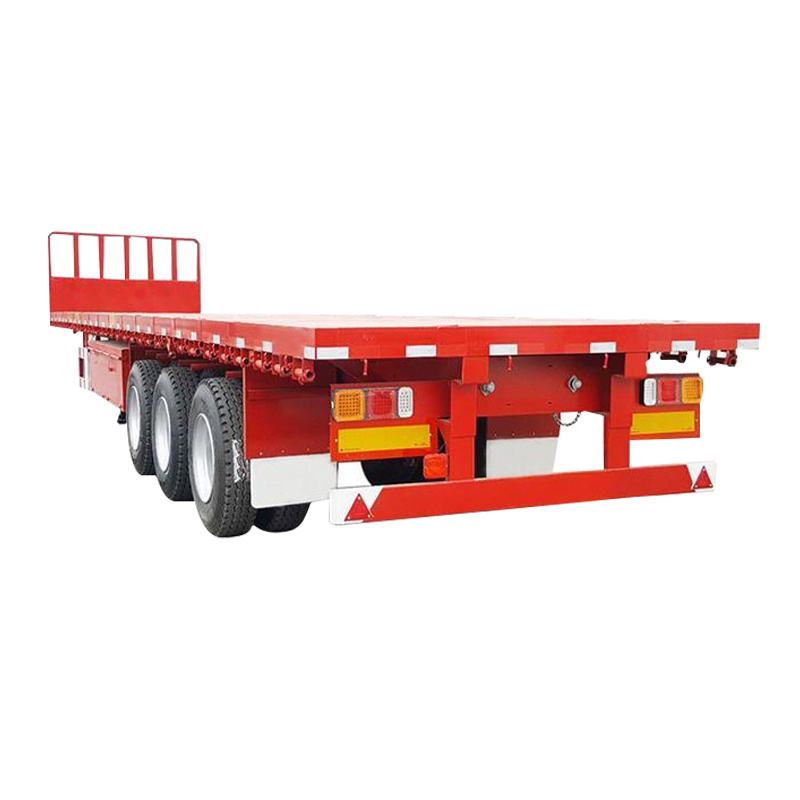 China factory flat container semi-trailer 40 feet 60 feet used truck trailer