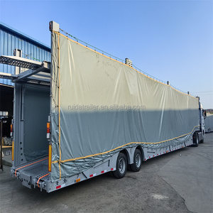 Tarpaulin car and car trailer race closed trailer car transport trailer big sales