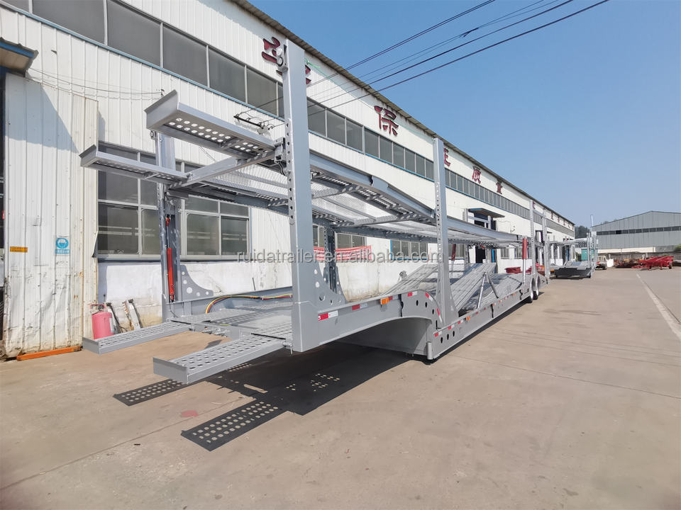 Tarpaulin car and car trailer race closed trailer car transport trailer big sales