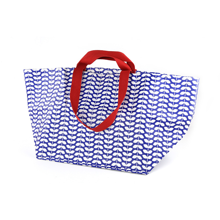 Chinese Products blank customized reusable rpet foldable eco Pp Woven Laminated shopping Bag