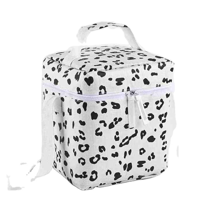 New Custom Durable Personality Leakproof Liner with Shoulder Strap Reusable Polyester PEVA Thermal Cooler Insulated Lunch Bag