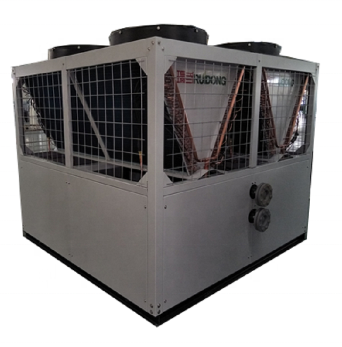 Scroll type 50 Ton air cooled water chiller plastic industrial water chiller