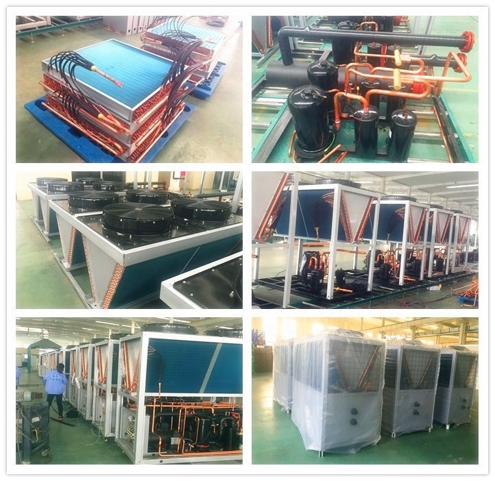 Scroll type 50 Ton air cooled water chiller plastic industrial water chiller