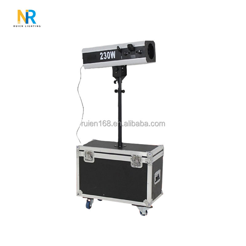 230W 7R Customized Pattern Led Focus Spot Light Concert Spot Light  Flight Case High Power Beam Follow Spotlight