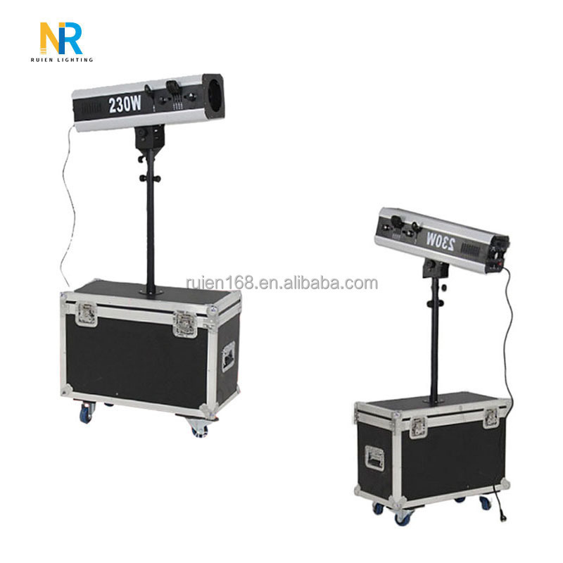 230W 7R Customized Pattern Led Focus Spot Light Concert Spot Light  Flight Case High Power Beam Follow Spotlight