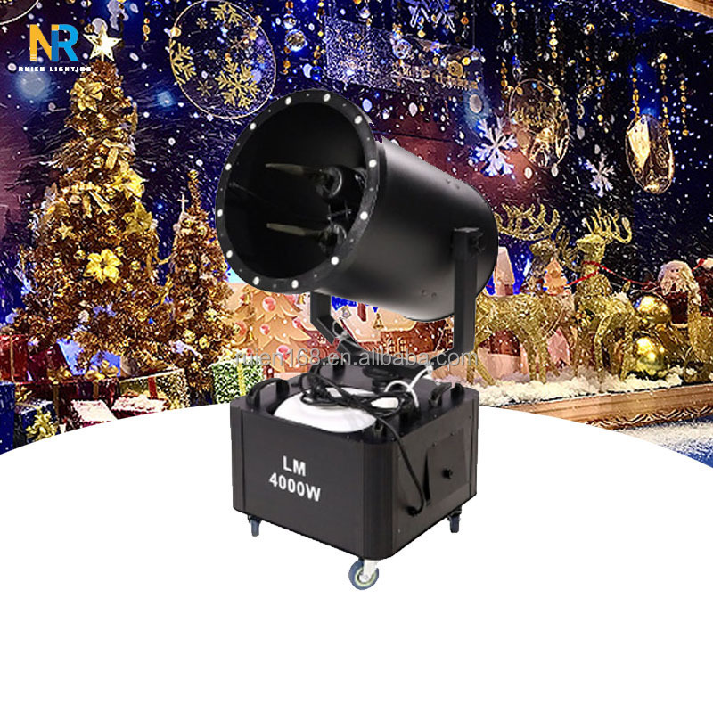 Artificial Snow Machine Simulation Snow Machine 360 Degree 3500W Snowflakes Machine Outdoor For Christmas Party Events