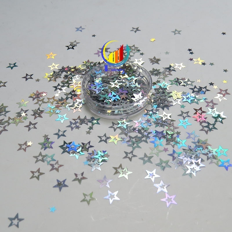 Wholesale Bulk High sparkle Star Shaped Glitter for Tumbler Nail Art Sequins Festival Decoration