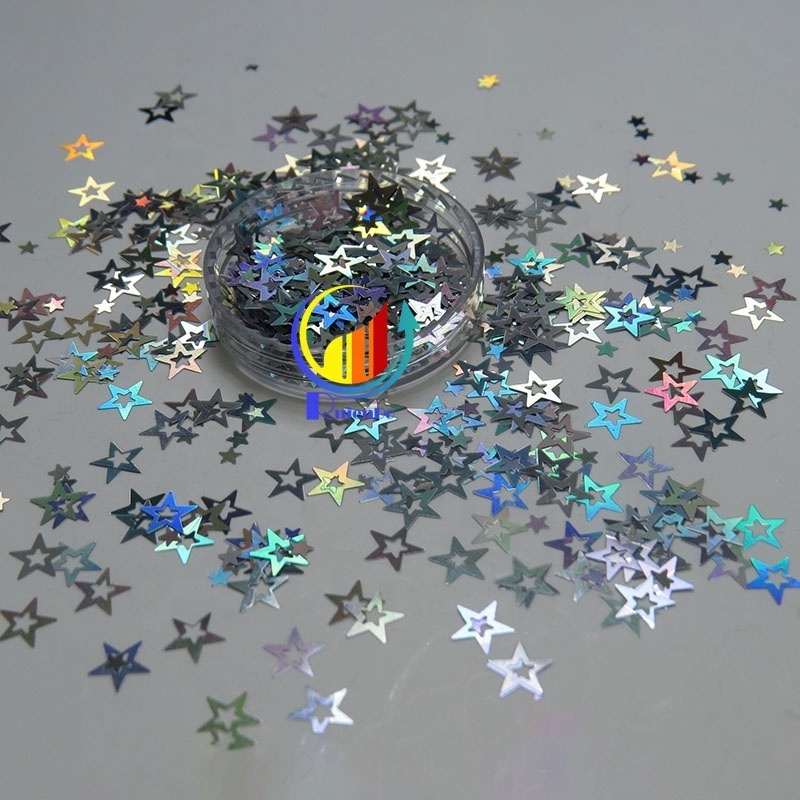 Wholesale Bulk High sparkle Star Shaped Glitter for Tumbler Nail Art Sequins Festival Decoration