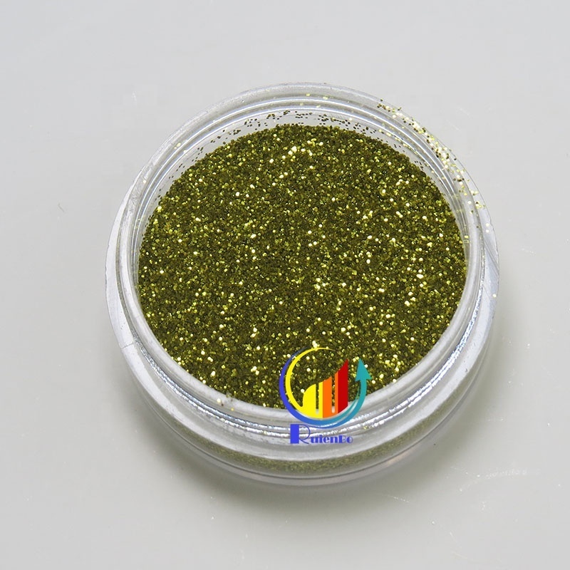 Wholesale non-toxic high quality gold  silver glitter powder for Nails or Other Crafts