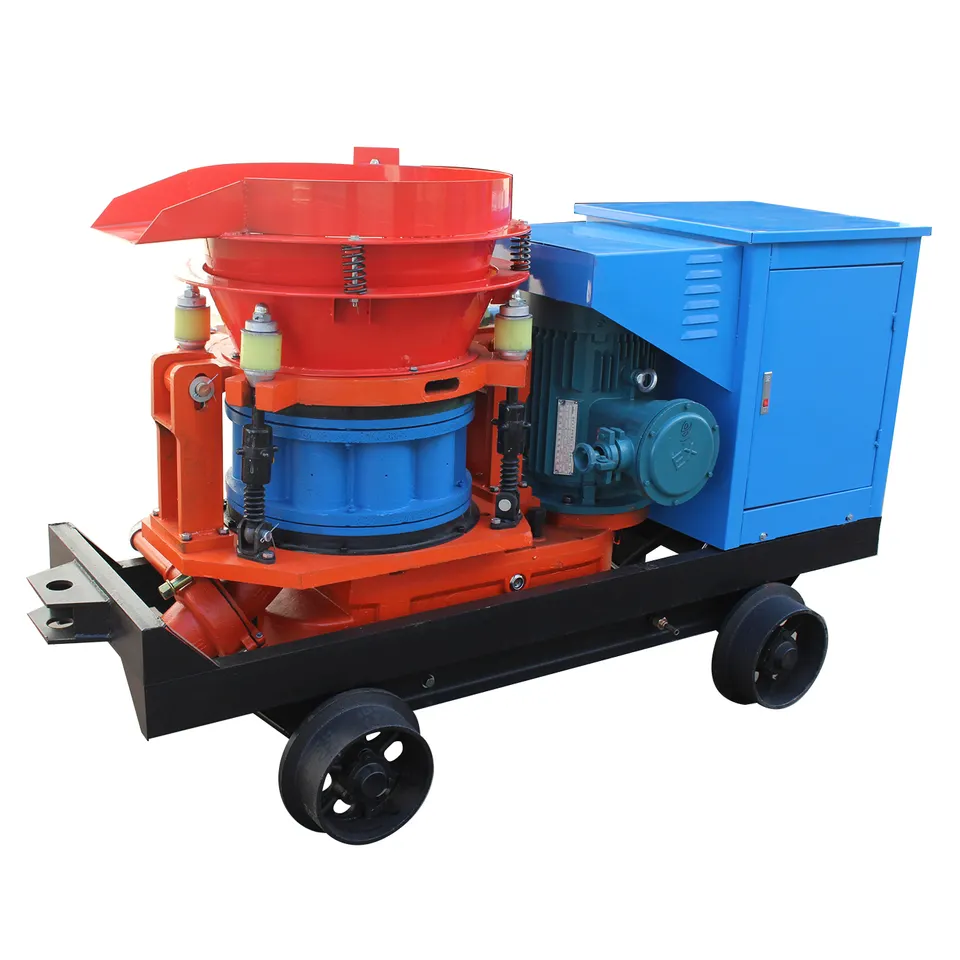 Powerful Frequency Fireproof Coating Spraying Machine PZ-6 dry shotcrete construction machine spray device for sale