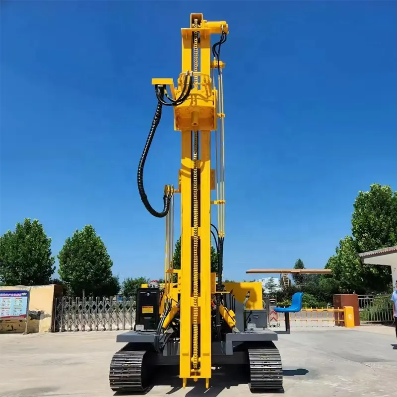 Photovoltaic Solar Drop Hammer Pile Driver & Screw Drilling Machine