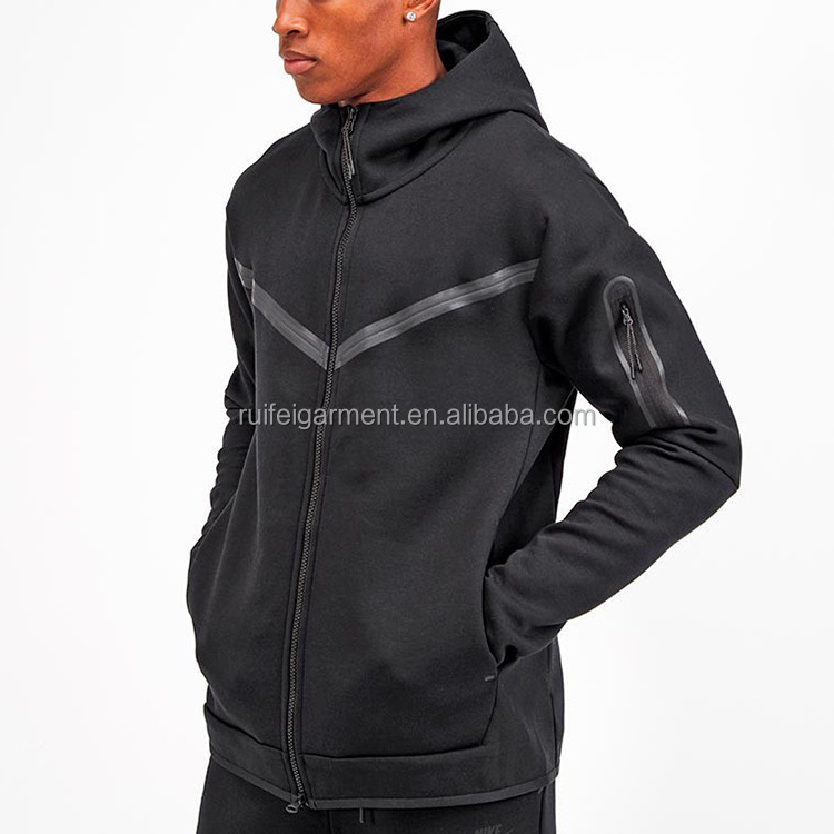 OEM custom wholesale manufacture kangaroo pockets full zip overhead hoodie