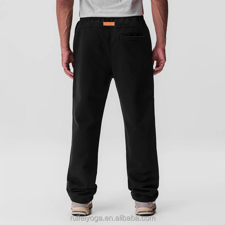 Custom Streetwear Warm Soft Heavy Weight French Terry Cotton Blank Straight Leg Sweatpants Men Sweat Jogger Pants