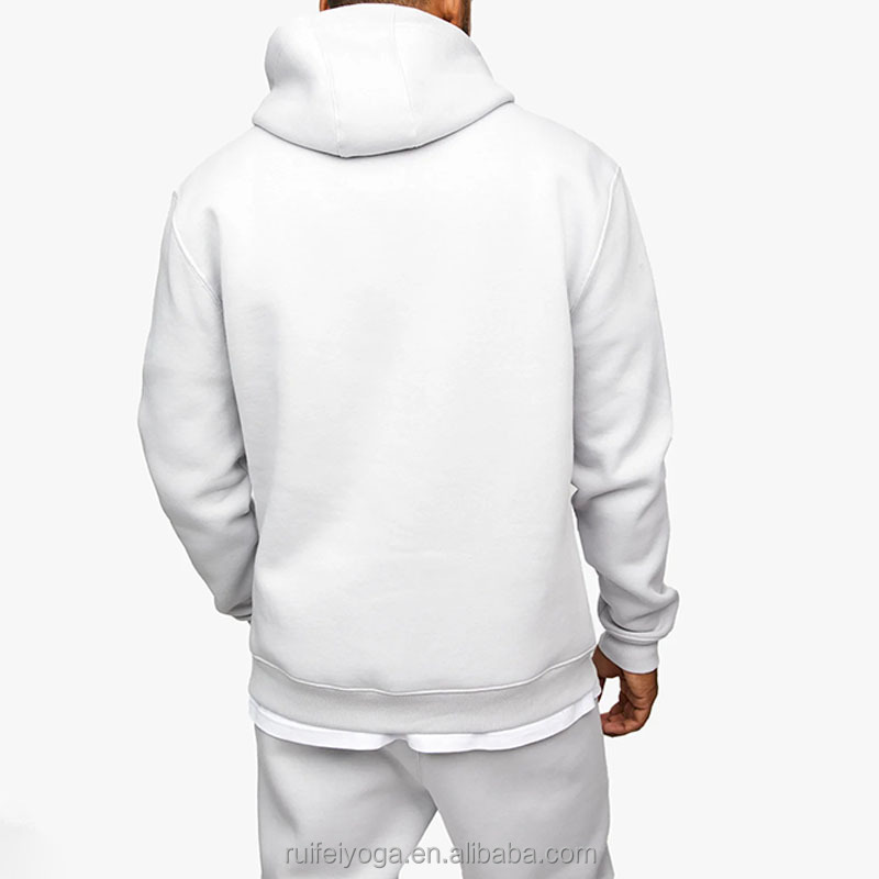 OEM Custom Print Logo Premium Quality French Terry Thick Heavy 70% Cotton 30% Polyester Fleece Oversized Blank Hoodie For Men