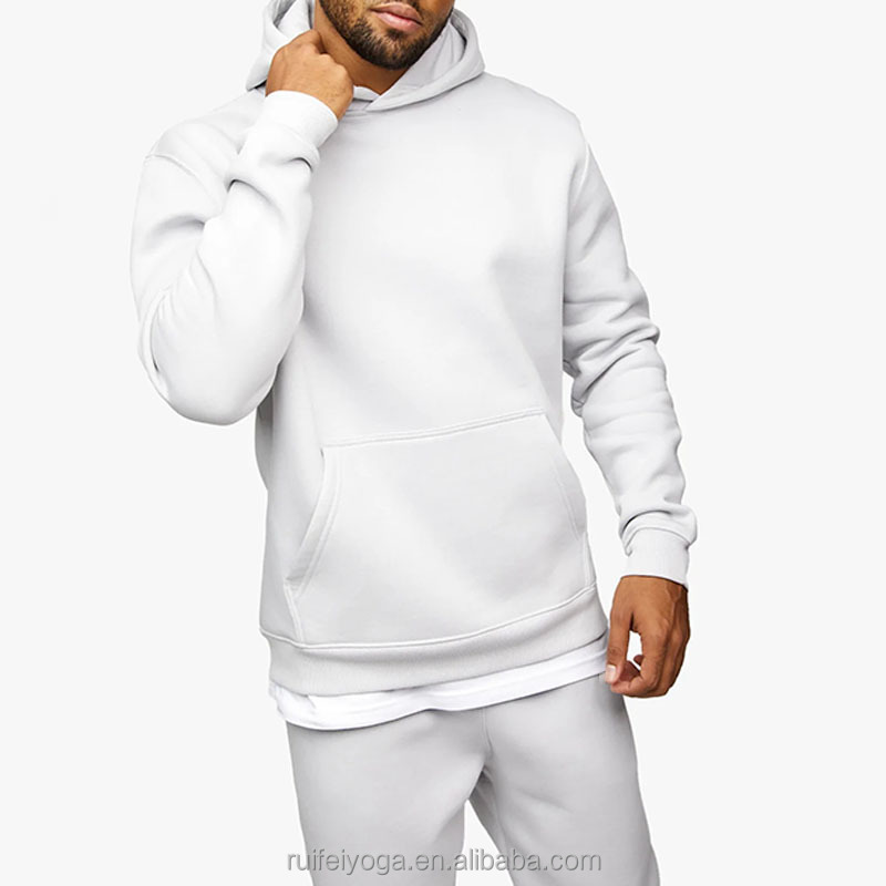 New Premium Quality Polyester Unisex Track Sweat Suit 2 Piece Hoodie Jogger Set Custom Winter Plain Men Tech Fleece Tracksuit