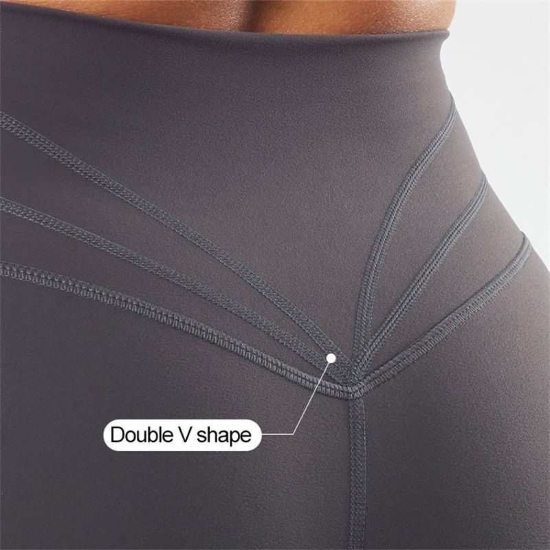 Custom Logo High Waisted Nylon Stretchy Tummy Control Workout Butt Lift Sports Yoga Gym Biker Short Legging with Camel Toe Free