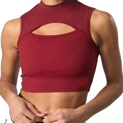 OEM Breathable  Workout Tank Tops High Quality Crop Tank Top Fitness Gym Ribbed Tank Top for Women With Cotton and Spandex