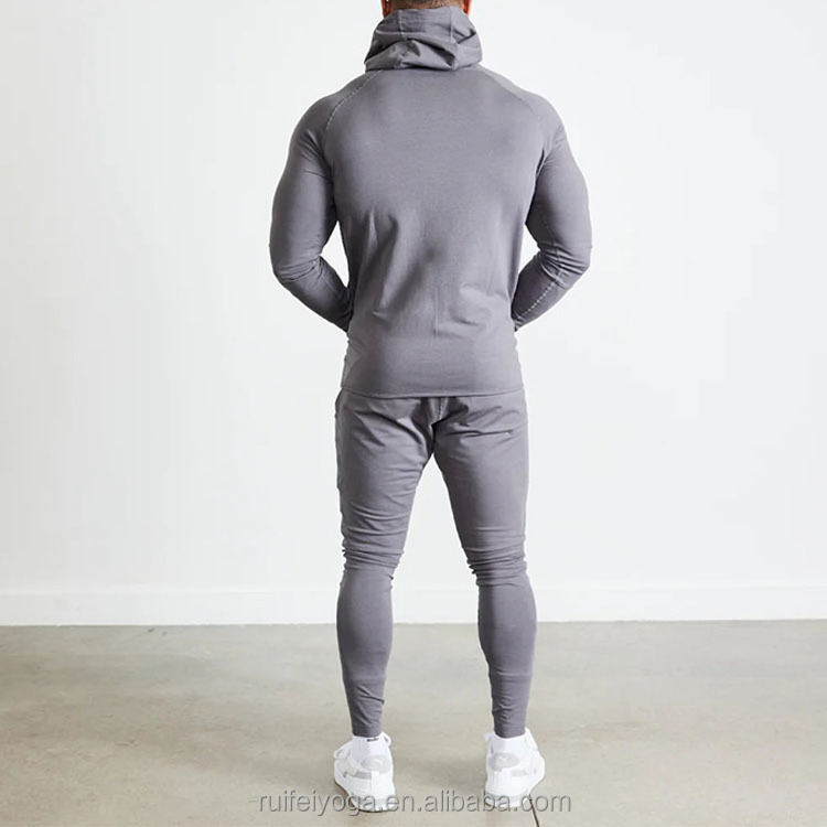 Manufacturer Training Gym Track Suits Custom Unisex Blank Plain Cotton Two Piece Pant Mens Jogging Suits Sweatsuit Set Tracksuit