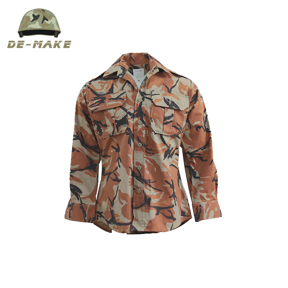 2024 Best Seller ACU Tactical Oman Woodland Camouflage Uniform Security Dress TC 65/35 Rip-Stop  Uniform