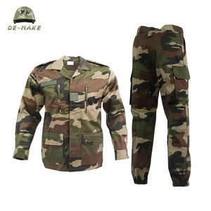 Custom Made Chest Zipper F1 F2 Camouflage French Training Tactical Uniform