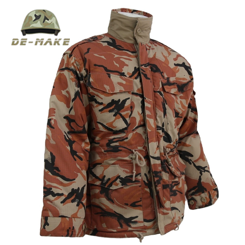 2024 Best Seller M65 Tactical Oman Woodland Camouflage Uniform Security Dress TC 65/35 Rip-Stop  Uniform