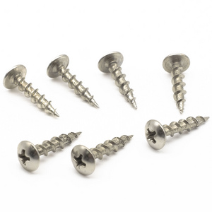 Foshan m4 stainless steel black brass small bulk Truss head Philips torx wooden chipboard self tapping wood deck screw for wood