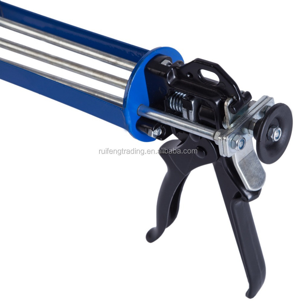 3 Rods 380ml Dual-Component Manual Epoxy Applicator Caulking gun, 12:1 16:1 drive, Force 1800N