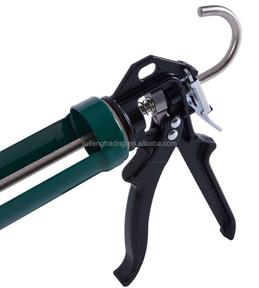 Adjustable No Drip Revolving Barrel Resin Caulking Gun, 300ml Cartridge Capacity, 10:1 12:1 16:1 Thrust Ratio