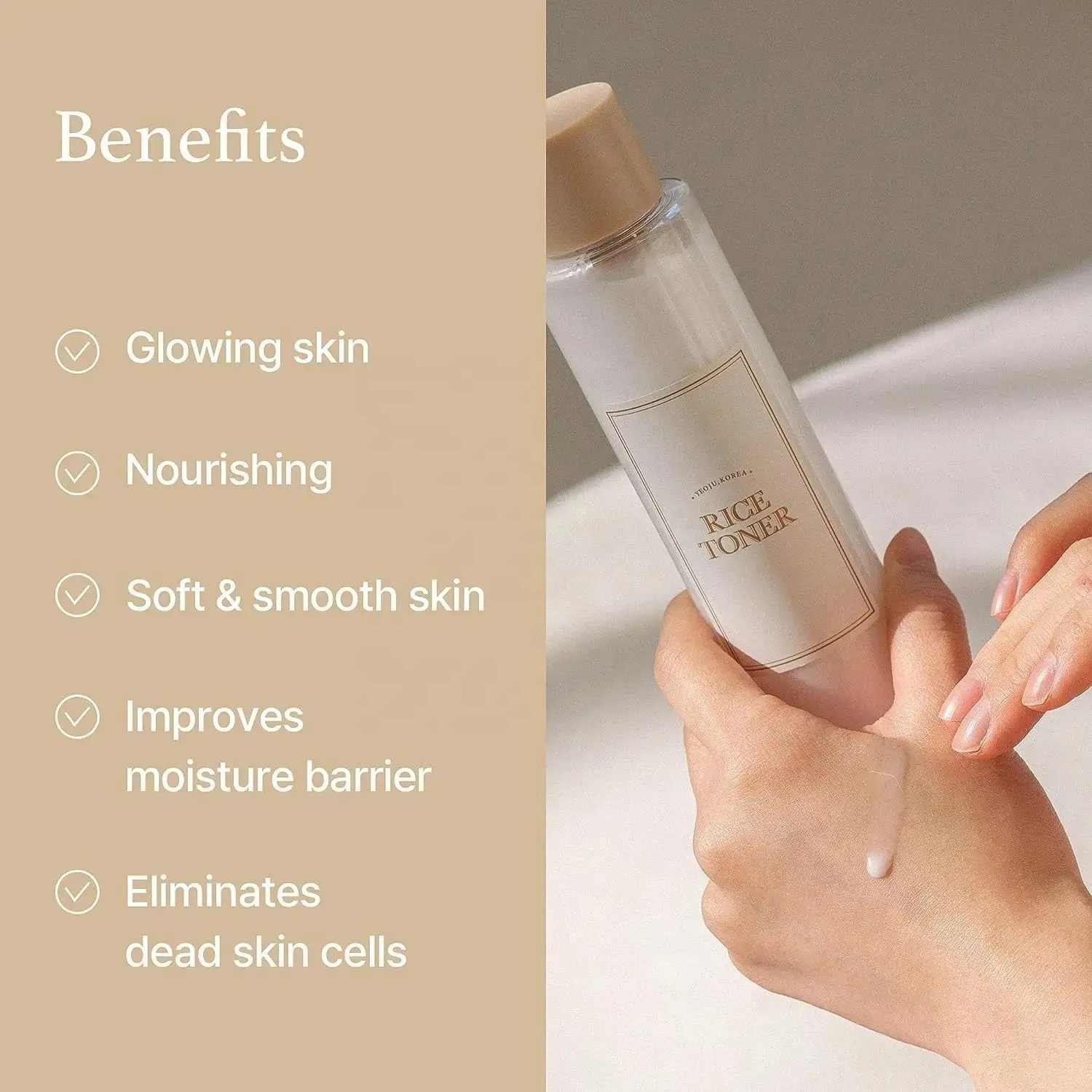 Korean Skin Care Remove Fine Line Moisturizing Whitening Brightening Remove Dark Spot Beauty Rice Toner