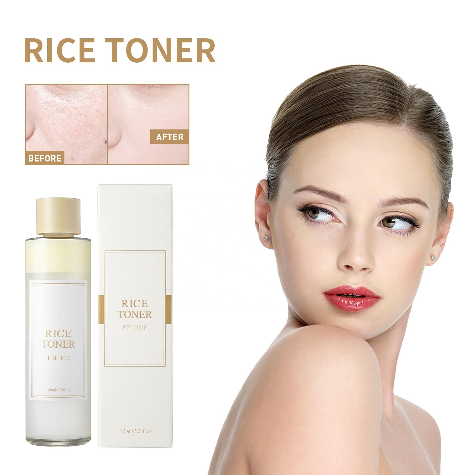 Private Label Skin Care Products Toner Deeply Hydrating Moisturizing Repairing Skin Barrier Face Care Rice Toner