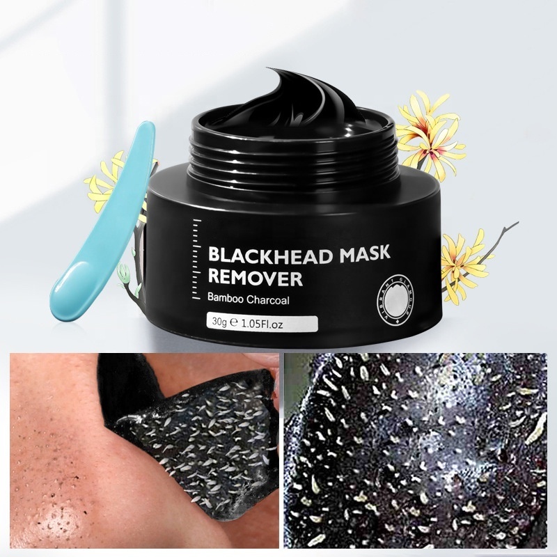 Beauty Products Bamboo Charcoal Blackhead Remover Nose Mask Peeling Deep Cleansing Shrink Pore Moisturizing Skincare Face Mask